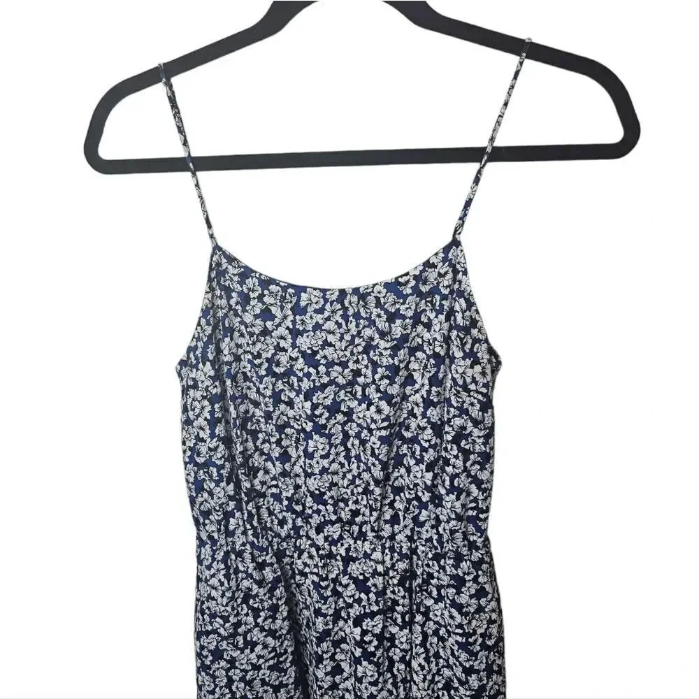 J.Crew Blue Flowers Summer Dress Halter Sz 00 - Picture 2 of 9